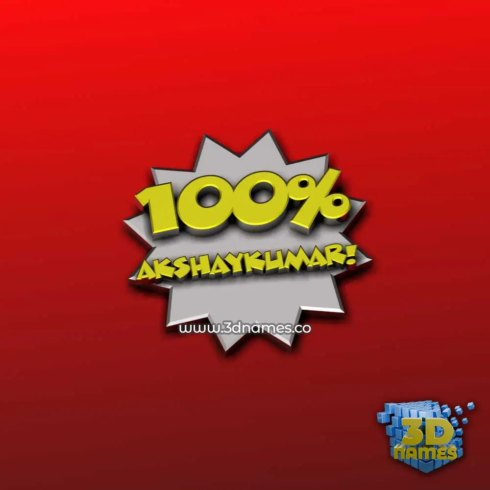 akshaykumar in 100 Percent style - 3D name wallpaper akshaykumar in 100 Percent style - 3D name wallpaper