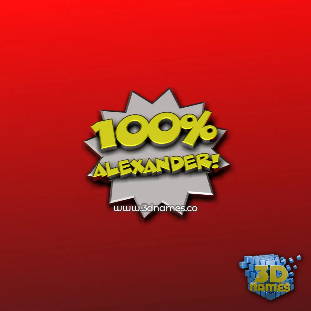 alexander in 100 Percent style - 3D name wallpaper alexander in 100 Percent style - 3D name wallpaper