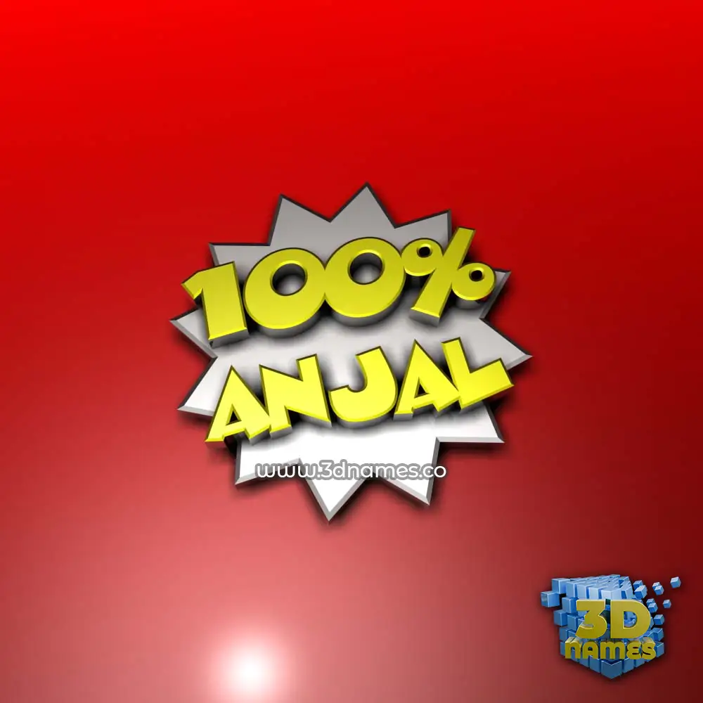 anjal in 100 Percent style - 3D name wallpaper anjal in 100 Percent style - 3D name wallpaper