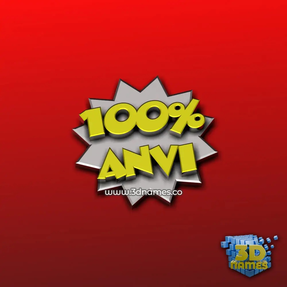anvi in 100 Percent style - 3D name wallpaper anvi in 100 Percent style - 3D name wallpaper