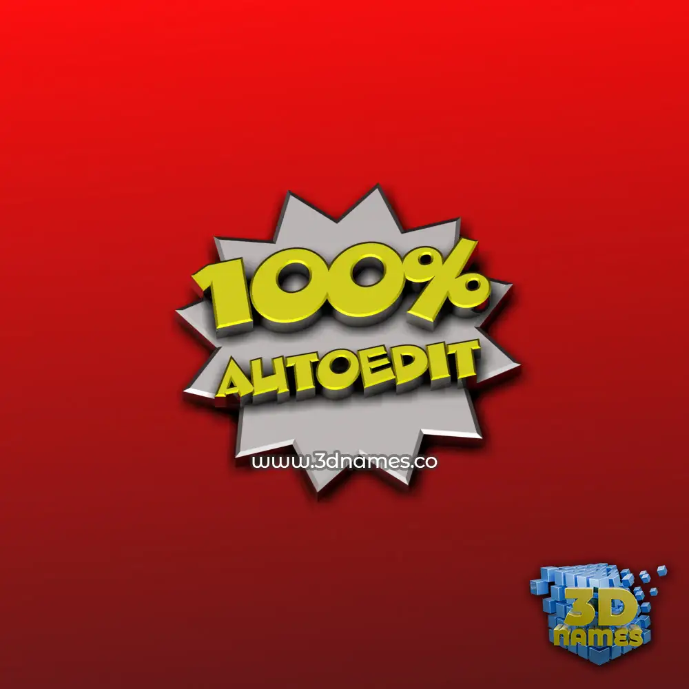 autoedit in 100 Percent style - 3D name wallpaper autoedit in 100 Percent style - 3D name wallpaper
