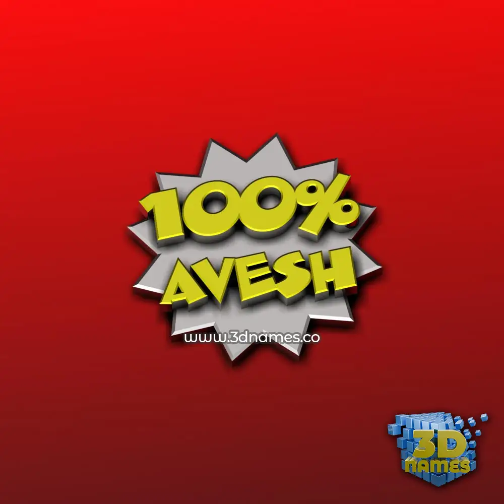 avesh in 100 Percent style - 3D name wallpaper avesh in 100 Percent style - 3D name wallpaper