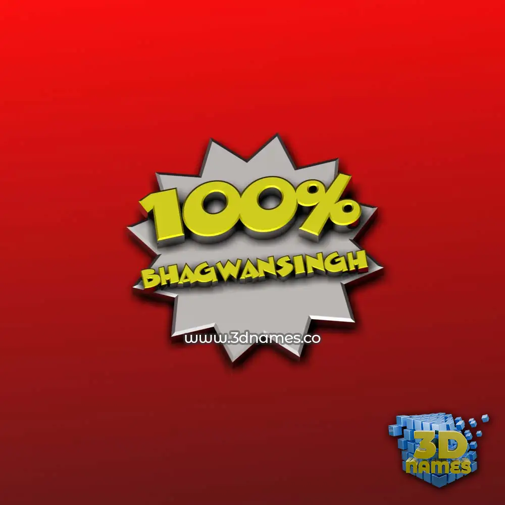 bhagwansingh in 100 Percent style - 3D name wallpaper bhagwansingh in 100 Percent style - 3D name wallpaper