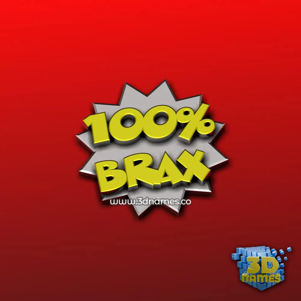 brax in 100 Percent style - 3D name wallpaper brax in 100 Percent style - 3D name wallpaper