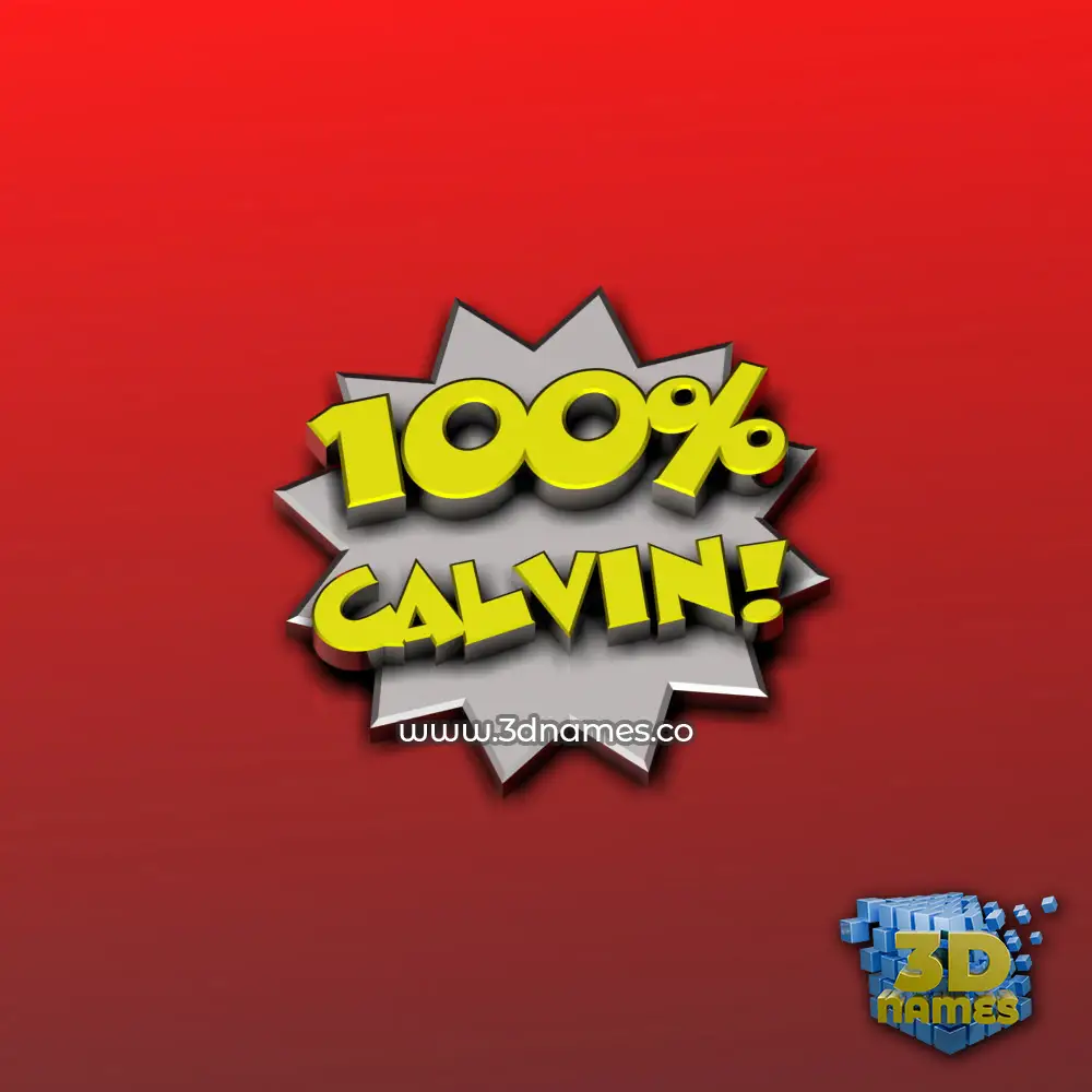 calvin in 100 Percent style - 3D name wallpaper calvin in 100 Percent style - 3D name wallpaper