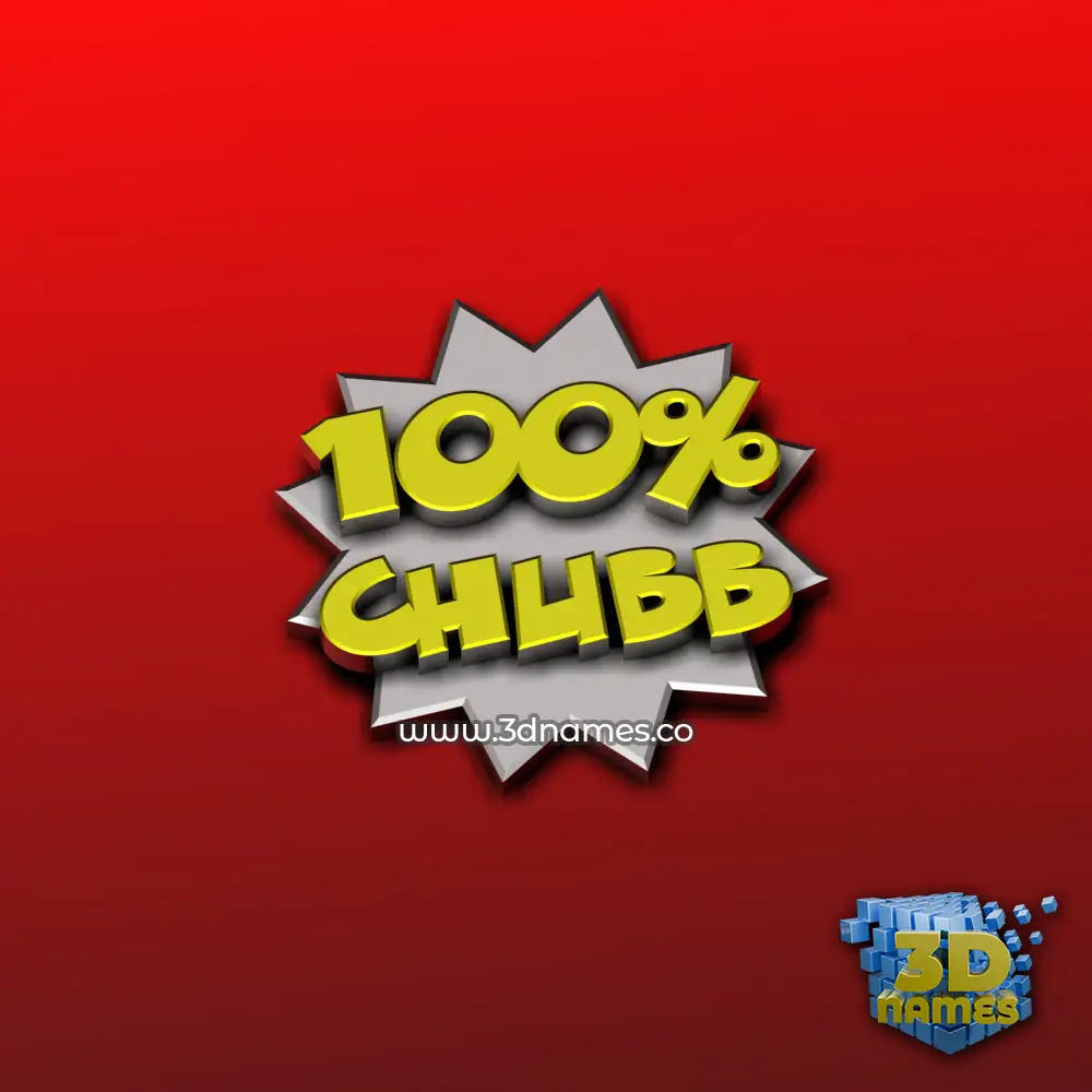 chubb in 100 Percent style - 3D name wallpaper chubb in 100 Percent style - 3D name wallpaper