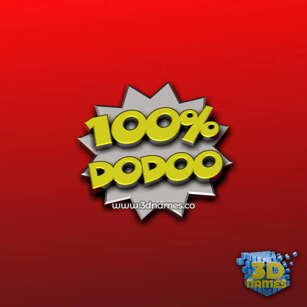 dodoo in 100 Percent style - 3D name wallpaper dodoo in 100 Percent style - 3D name wallpaper