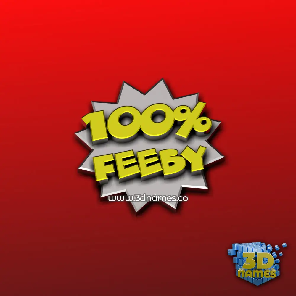 feeby in 100 Percent style - 3D name wallpaper feeby in 100 Percent style - 3D name wallpaper