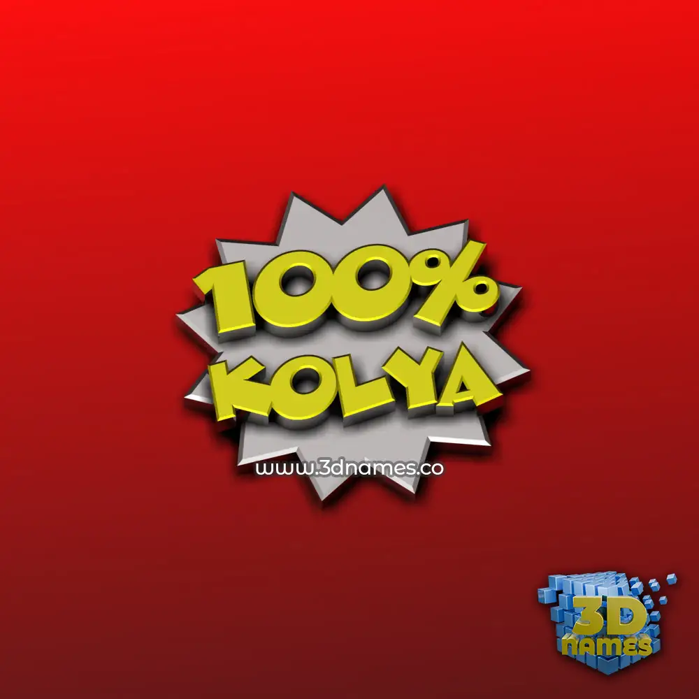 kolya in 100 Percent style - 3D name wallpaper kolya in 100 Percent style - 3D name wallpaper