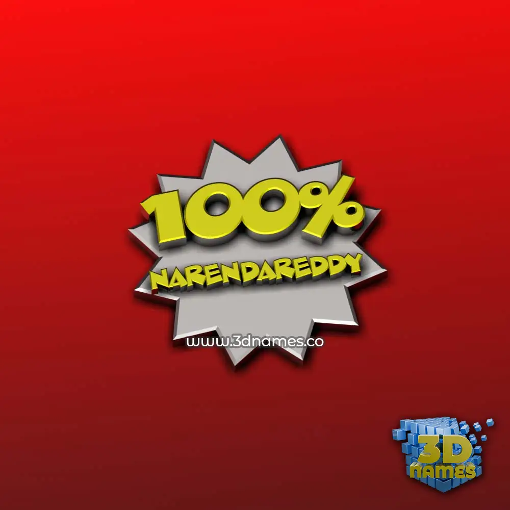 narendareddy in 100 Percent style - 3D name wallpaper narendareddy in 100 Percent style - 3D name wallpaper