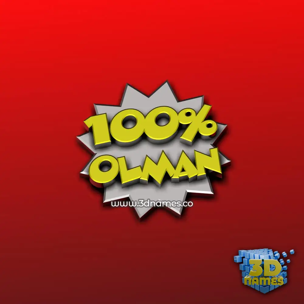 olman in 100 Percent style - 3D name wallpaper olman in 100 Percent style - 3D name wallpaper