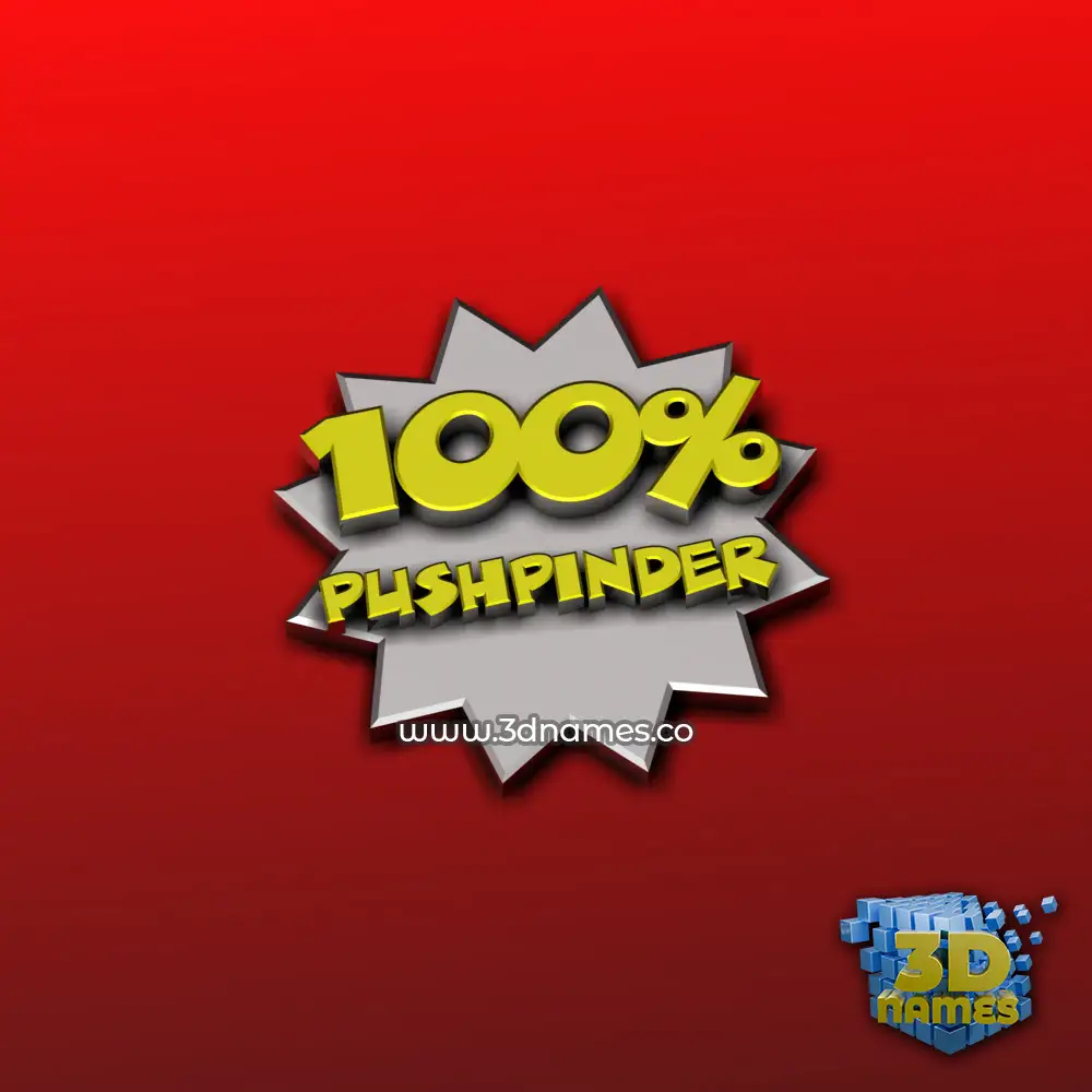 pushpinder in 100 Percent style - 3D name wallpaper pushpinder in 100 Percent style - 3D name wallpaper