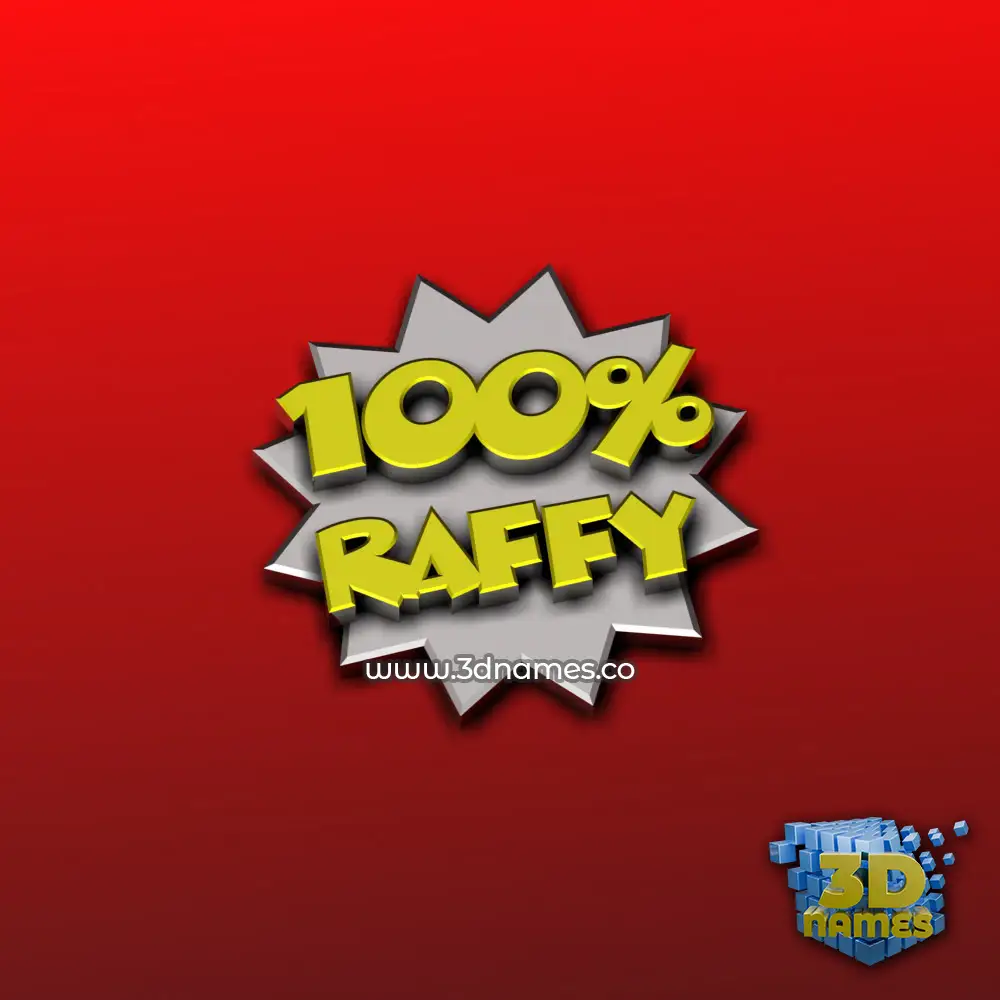 raffy in 100 Percent style - 3D name wallpaper raffy in 100 Percent style - 3D name wallpaper