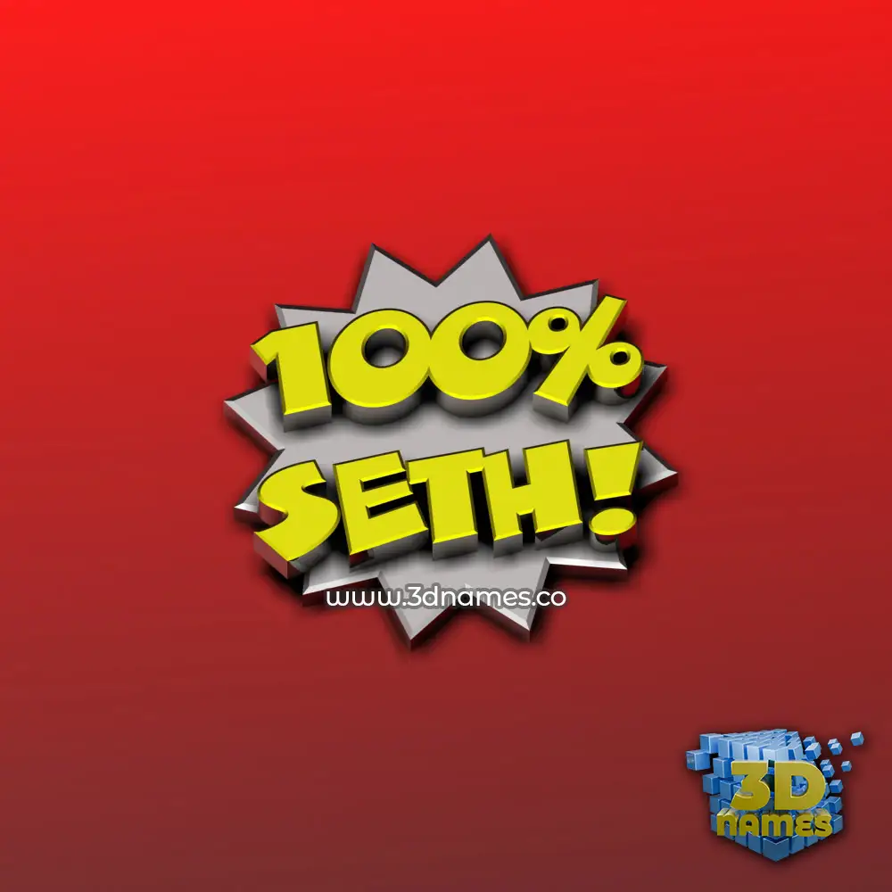 seth in 100 Percent style - 3D name wallpaper seth in 100 Percent style - 3D name wallpaper