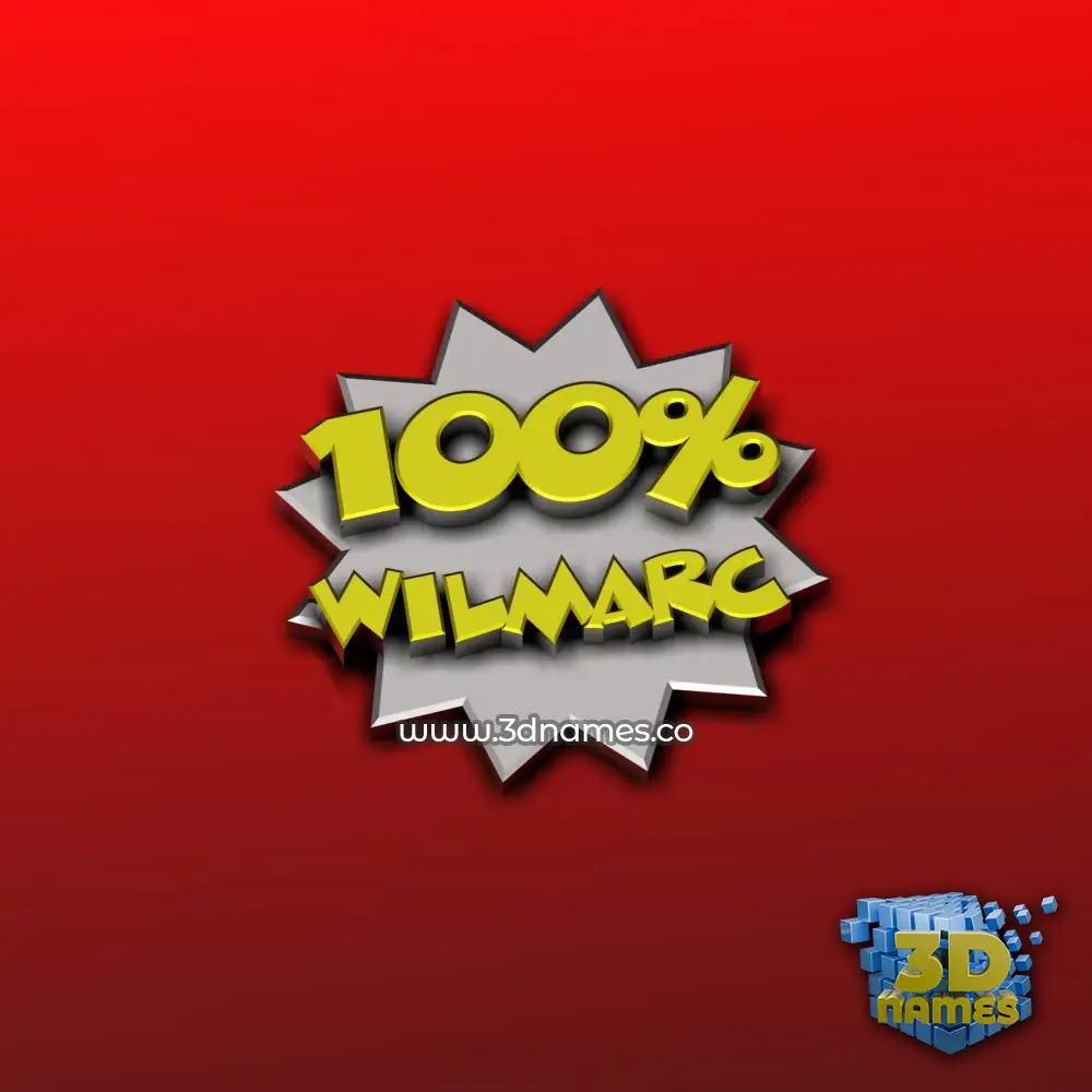wilmarc in 100 Percent style - 3D name wallpaper wilmarc in 100 Percent style - 3D name wallpaper