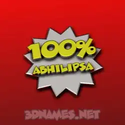 abhilipsa in 100 Percent style - 3D name wallpaper
