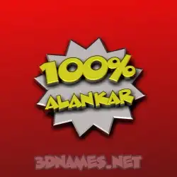 alankar in 100 Percent style - 3D name wallpaper
