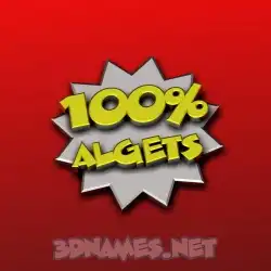 algets in 100 Percent style - 3D name wallpaper