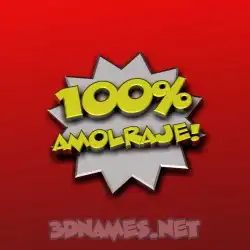 amolraje in 100 Percent style - 3D name wallpaper