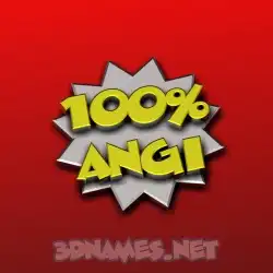 angi in 100 Percent style - 3D name wallpaper