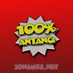 antang in 100 Percent style - 3D name wallpaper