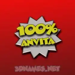 anvita in 100 Percent style - 3D name wallpaper