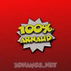arnaud in 100 Percent style - 3D name wallpaper