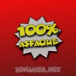 asfaque in 100 Percent style - 3D name wallpaper