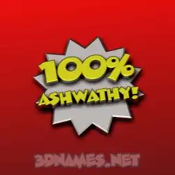 ashwathy in 100 Percent style - 3D name wallpaper