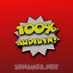 audilyn in 100 Percent style - 3D name wallpaper
