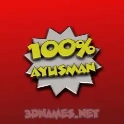 ayusman in 100 Percent style - 3D name wallpaper