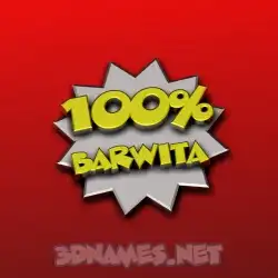 barwita in 100 Percent style - 3D name wallpaper
