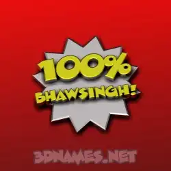bhawsingh in 100 Percent style - 3D name wallpaper