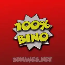 bino in 100 Percent style - 3D name wallpaper