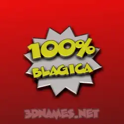 blagica in 100 Percent style - 3D name wallpaper