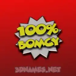 bomcy in 100 Percent style - 3D name wallpaper