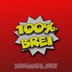 brei in 100 Percent style - 3D name wallpaper