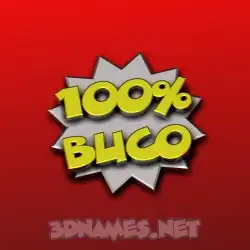 buco in 100 Percent style - 3D name wallpaper
