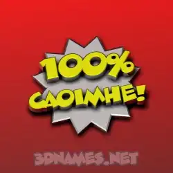 caoimhe in 100 Percent style - 3D name wallpaper