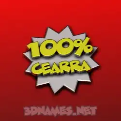 cearra in 100 Percent style - 3D name wallpaper