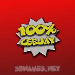 ceejay in 100 Percent style - 3D name wallpaper