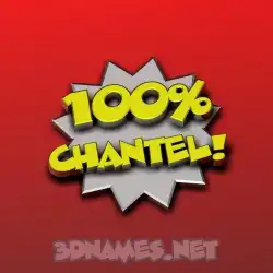 chantel in 100 Percent style - 3D name wallpaper