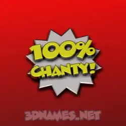 chanty in 100 Percent style - 3D name wallpaper