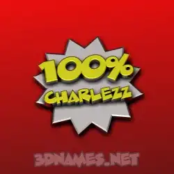 charlezz in 100 Percent style - 3D name wallpaper