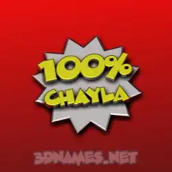 chayla in 100 Percent style - 3D name wallpaper