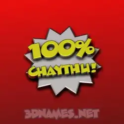 chaythu in 100 Percent style - 3D name wallpaper
