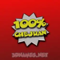 chejuan in 100 Percent style - 3D name wallpaper