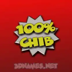 chib in 100 Percent style - 3D name wallpaper