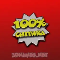 chithra in 100 Percent style - 3D name wallpaper