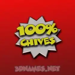 chives in 100 Percent style - 3D name wallpaper